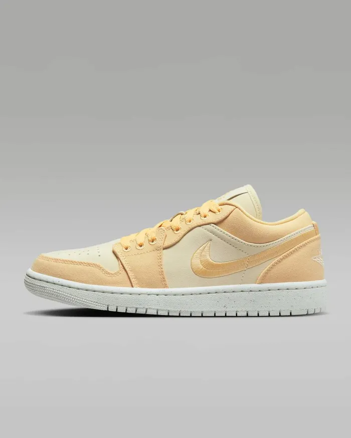 Women Nike All Shoes Air Jordan 1 Low SE Celestial Goldsailmuslin