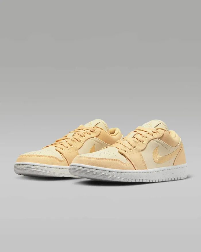 Women Nike All Shoes Air Jordan 1 Low SE Celestial Goldsailmuslin