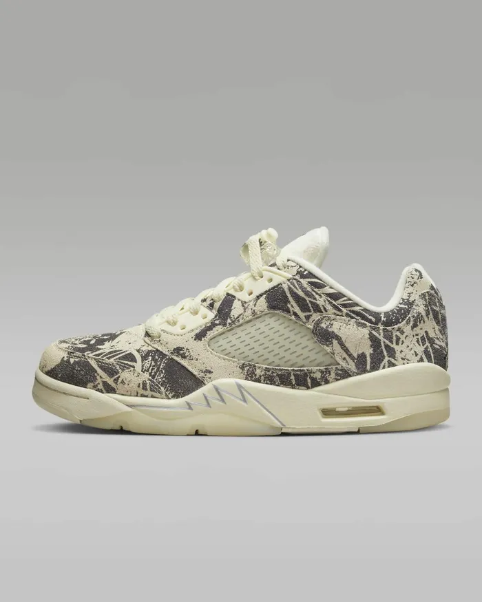 Women Nike All Shoes Air Jordan 5 Retro Low Coconut Milkwhiteblack