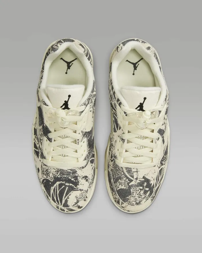 Women Nike All Shoes Air Jordan 5 Retro Low Coconut Milkwhiteblack