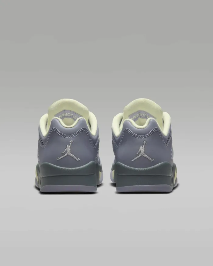 Women Nike All Shoes Air Jordan 5 Retro Low Indigo Hazemetallic Silveralabasterfire Red