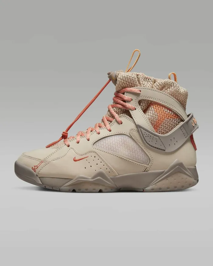Women Nike All Shoes Air Jordan 7 Retro BBS Sand Driftmaltturf Orangepeach Cream