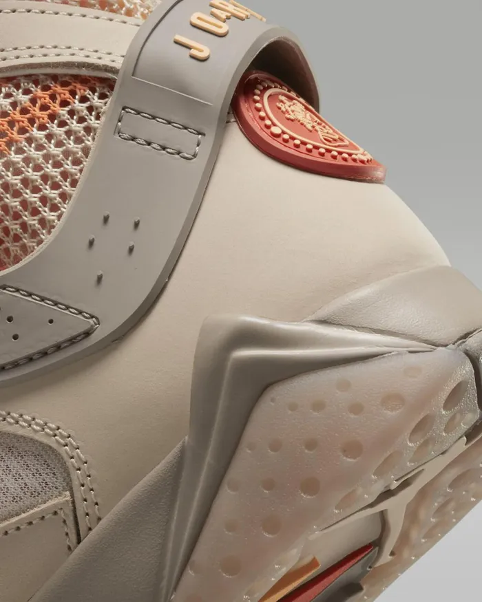 Women Nike All Shoes Air Jordan 7 Retro BBS Sand Driftmaltturf Orangepeach Cream