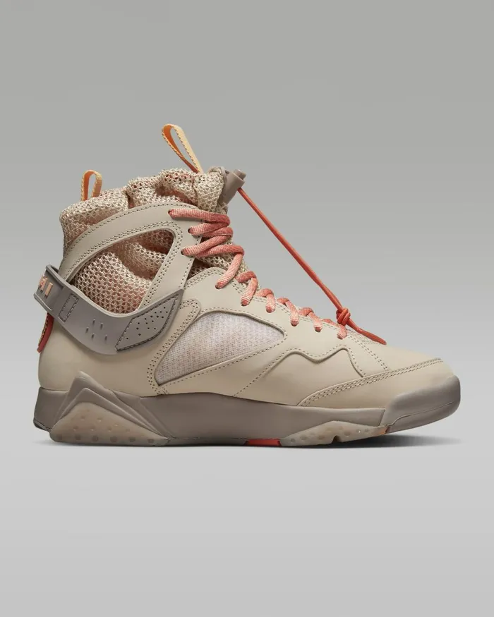 Women Nike All Shoes Air Jordan 7 Retro BBS Sand Driftmaltturf Orangepeach Cream