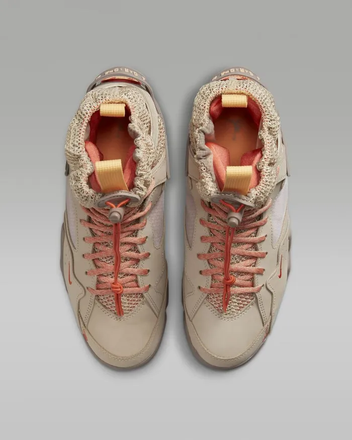 Women Nike All Shoes Air Jordan 7 Retro BBS Sand Driftmaltturf Orangepeach Cream