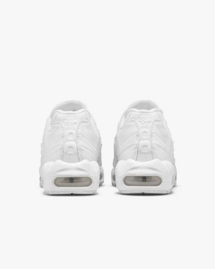Women Nike All Shoes Air Max 95 Whitemetallic Silverwhite