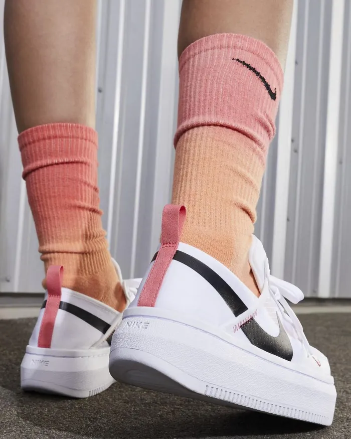 Women Nike All Shoes Court Vision Alta Whiteblacksea Coral