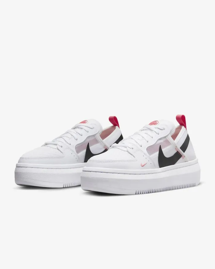 Women Nike All Shoes Court Vision Alta Whiteblacksea Coral