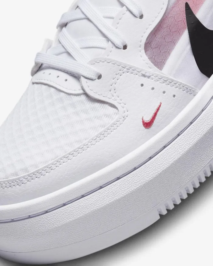Women Nike All Shoes Court Vision Alta Whiteblacksea Coral