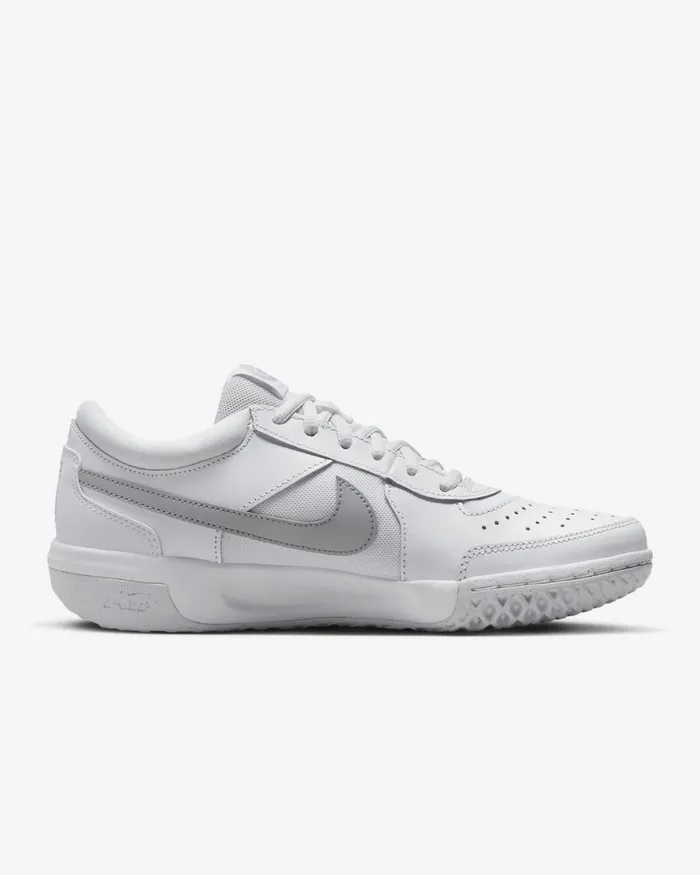 Women Nike All Shoes NikeCourt Air Zoom Lite 3 Whitemetallic Silver