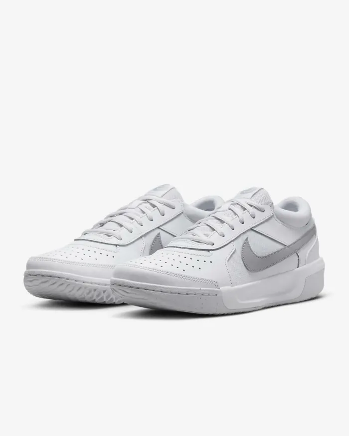 Women Nike All Shoes NikeCourt Air Zoom Lite 3 Whitemetallic Silver