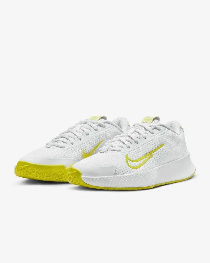 Women Nike All Shoes NikeCourt Vapor Lite 2 Whiteluminous Greenhigh Voltage