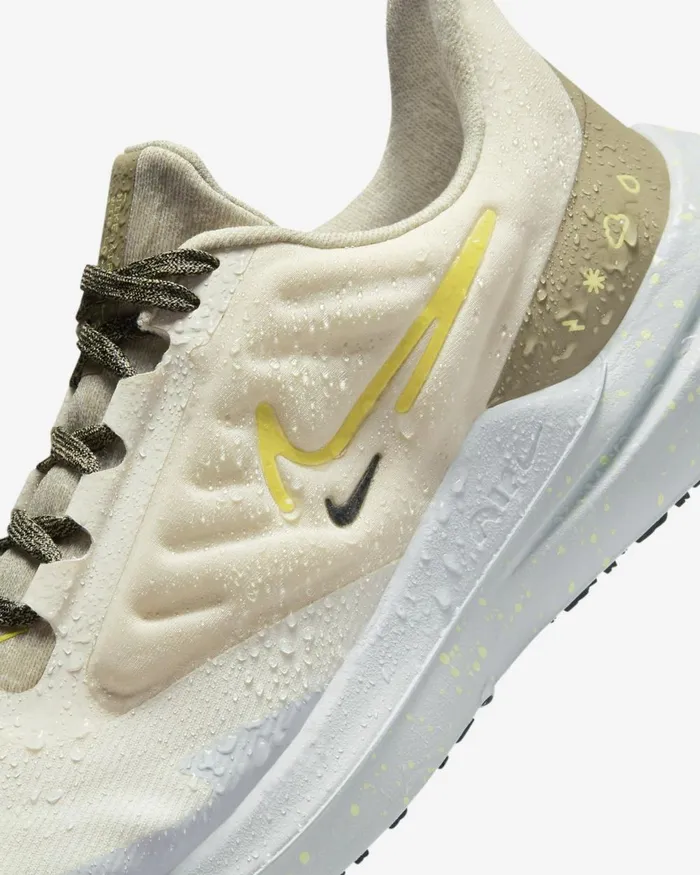 Women Nike All Sports Air Winflo 9 Shield Pale Ivoryneutral Olivesea Glasshigh Voltage