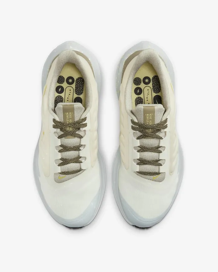 Women Nike All Sports Air Winflo 9 Shield Pale Ivoryneutral Olivesea Glasshigh Voltage