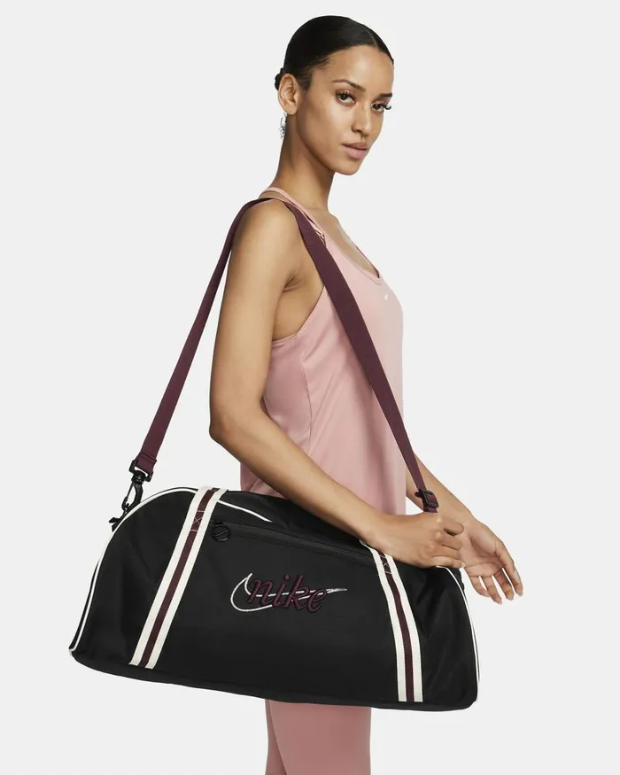 Women Nike Bags And Backpacks Gym Club Blacksailnight Maroon