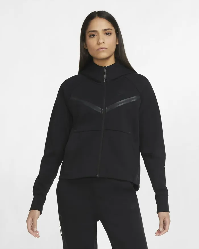 Women Nike Hoodies And Sweatshirts Sportswear Tech Fleece Windrunner Blackblack