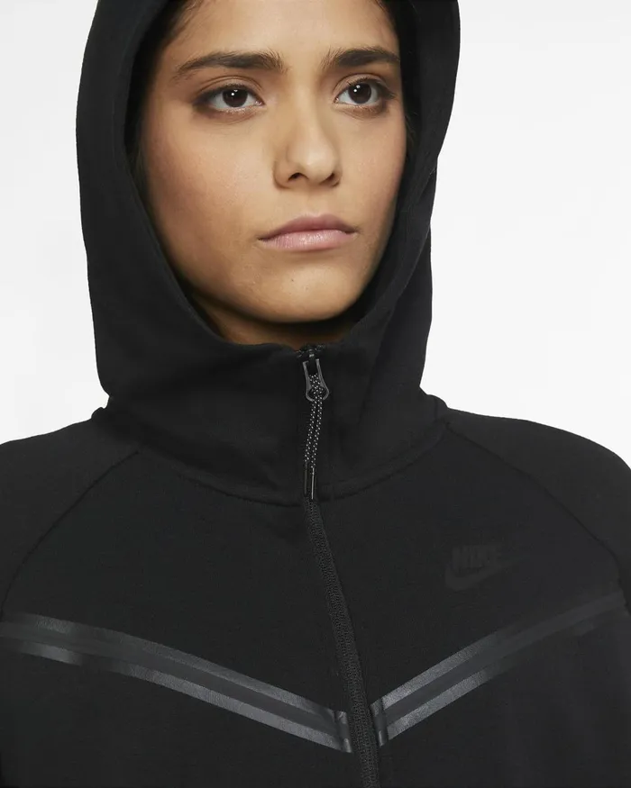 Women Nike Hoodies And Sweatshirts Sportswear Tech Fleece Windrunner Blackblack