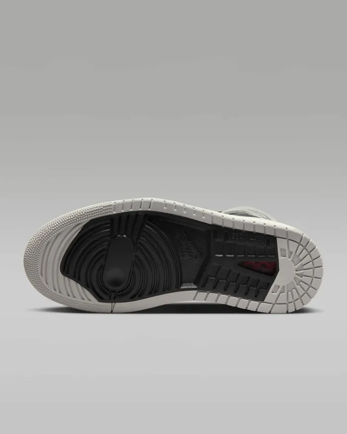 Women Nike Jordan Air Jordan 1 Zoom CMFT 2 Light Iron Oreblackcoconut Milkneutral Grey