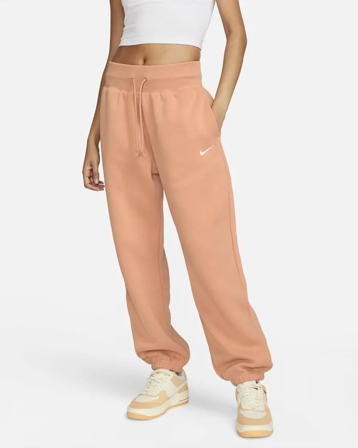 Women Nike Matching Sets Sportswear Phoenix Fleece Amber Brownsail
