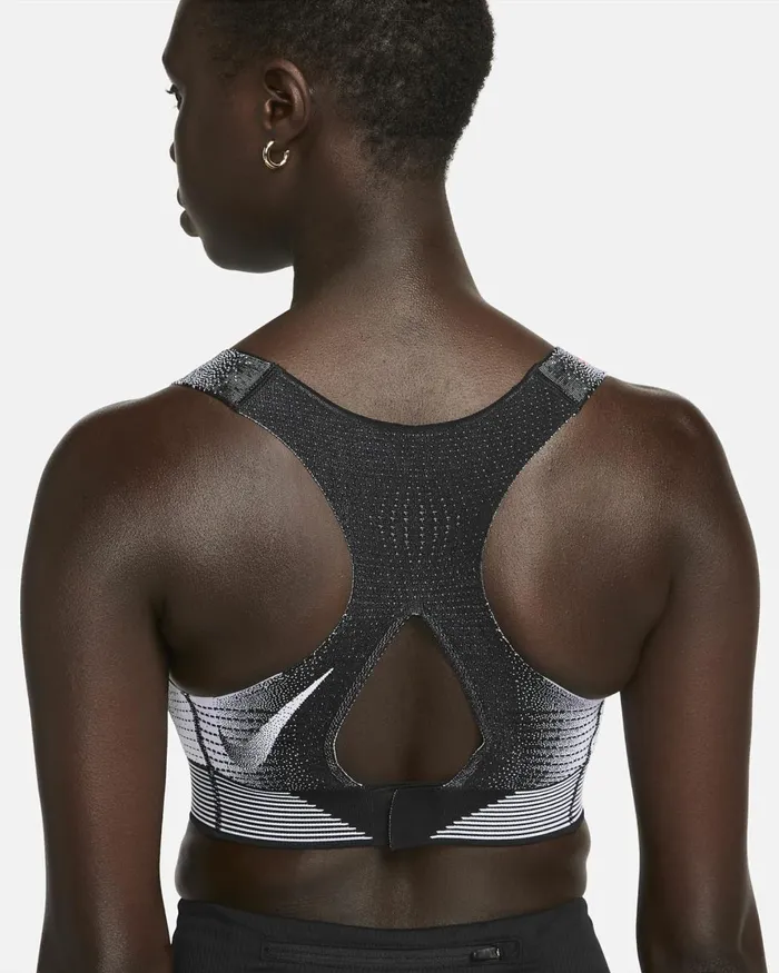 Women Nike Sports Bras Swoosh Flyknit Blackwhitebright Crimson