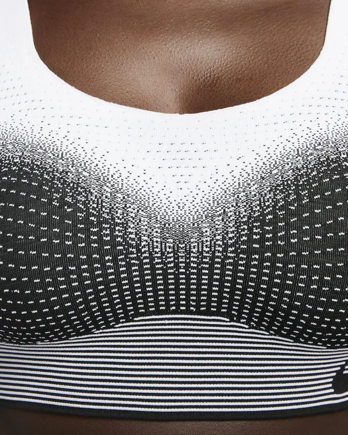 Women Nike Sports Bras Swoosh Flyknit Blackwhitebright Crimson