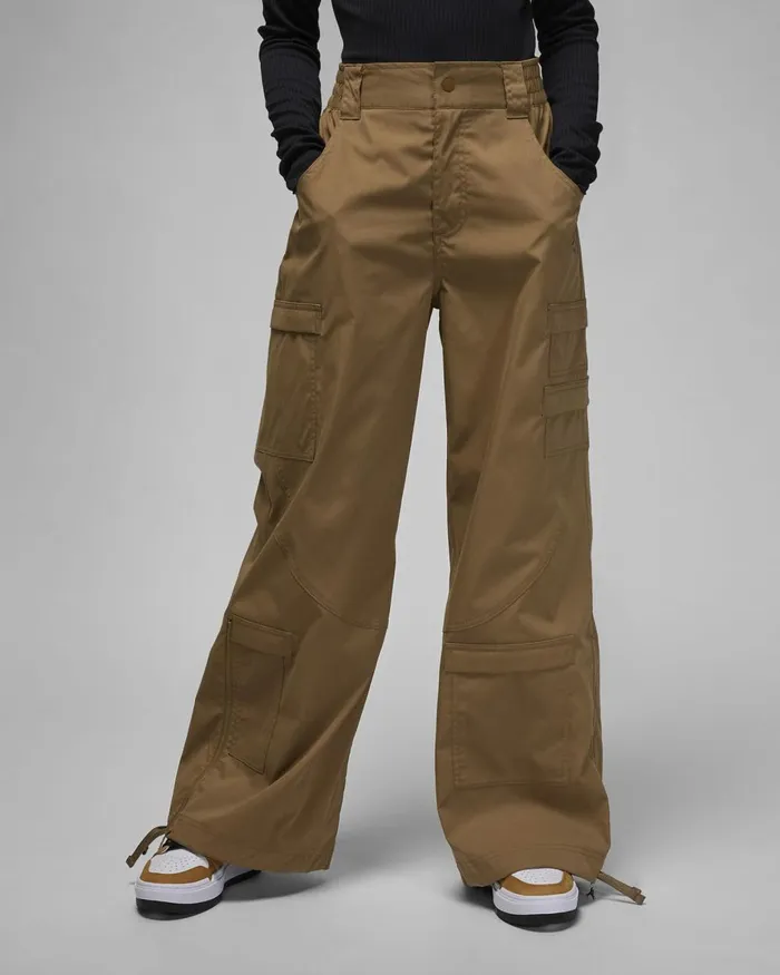 Women Nike Trousers Jordan Chicago Brown Kelp