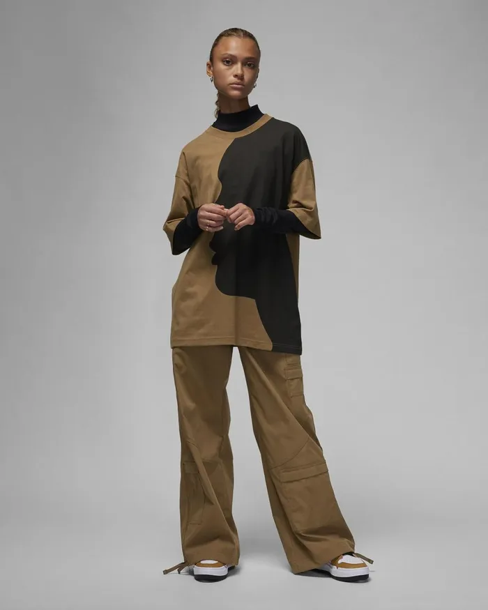 Women Nike Trousers Jordan Chicago Brown Kelp