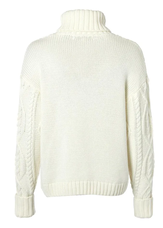 Women Noveli Cable Knit Oyster Holland Cooper Knitwear