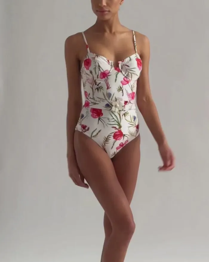 Women One Pieces PatBO Viera Bustier Swimsuit FINAL SALE White