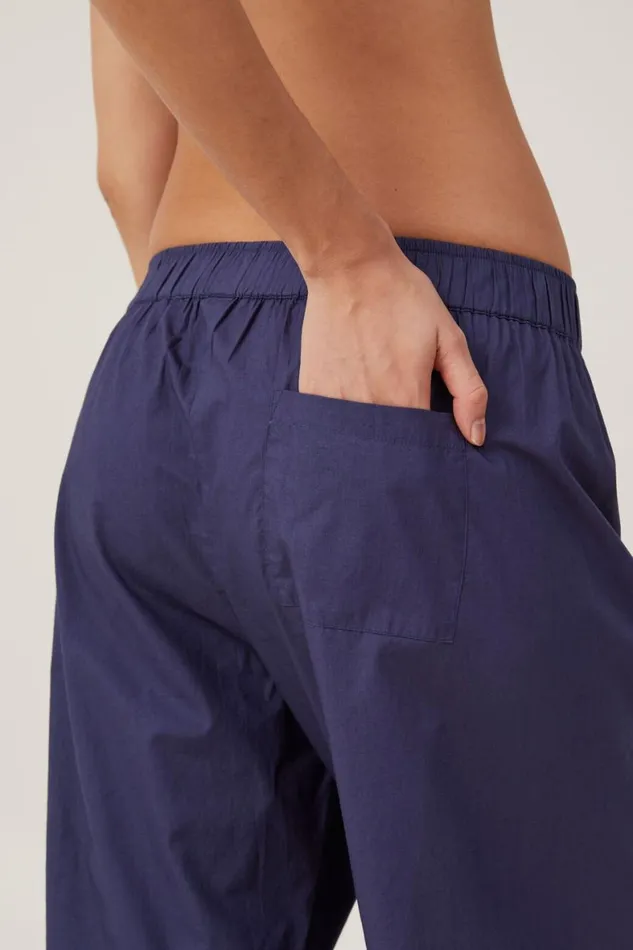 Women Pajamas Cotton On Boyfriend Boxer Pant Midnight Rain