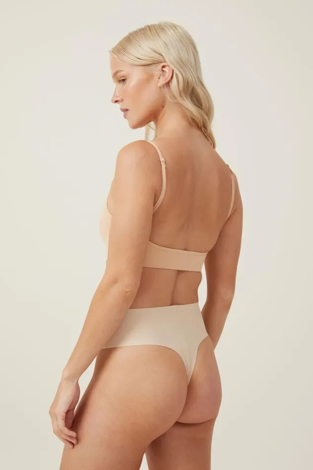 Women Panties Cotton On The Invisible High Waist Thong Brief Frappe