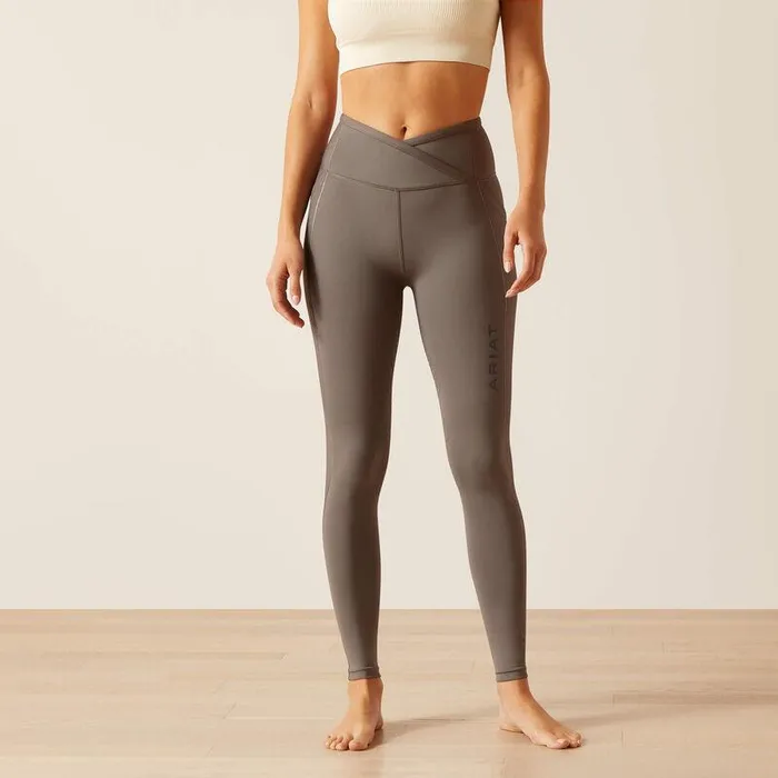 Women Pants and Shorts Ariat Eos Chic Half Grip Tight Plum Grey