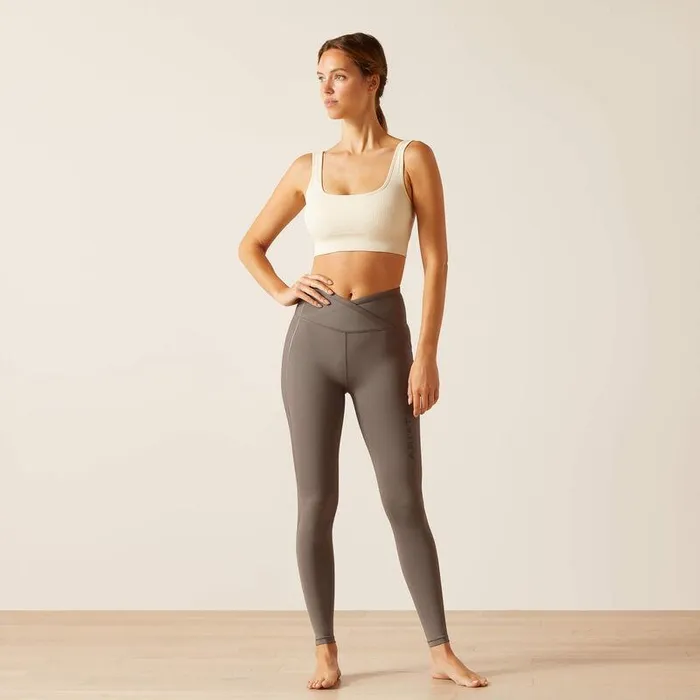 Women Pants and Shorts Ariat Eos Chic Half Grip Tight Plum Grey