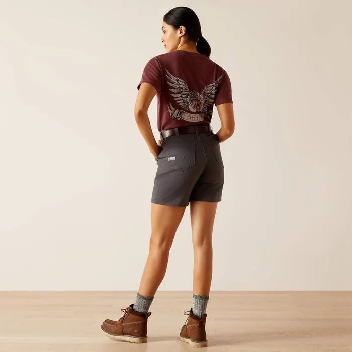 Women Pants and Shorts Ariat Rebar PR Made Tough 6quot Short Rebar Grey Women Pants and Shorts Ariat Rebar PR Made Tough 6quot Short Rebar Grey