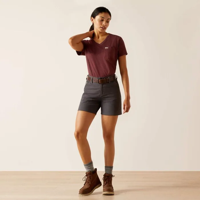Women Pants and Shorts Ariat Rebar PR Made Tough 6quot Short Rebar Grey Women Pants and Shorts Ariat Rebar PR Made Tough 6quot Short Rebar Grey