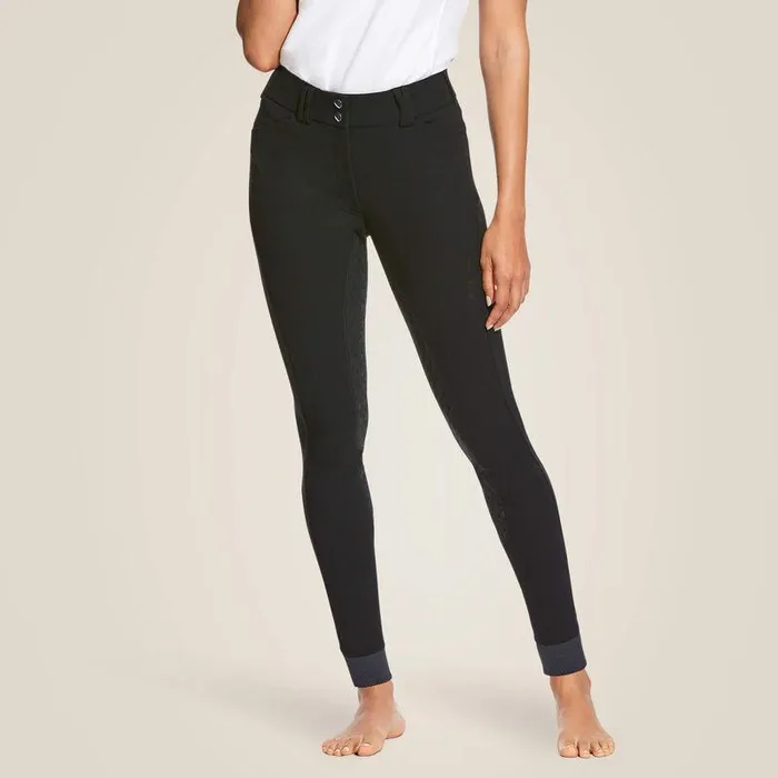 Women Pants and Shorts Ariat WMS Tri Factor Grip Full Seat Breech Black