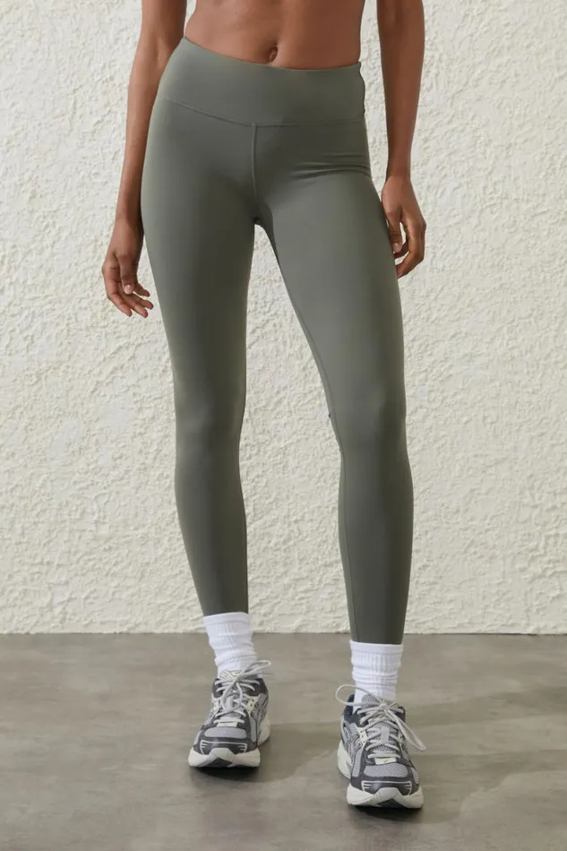 Women Pants Cotton On Active Core Full Length Tight Sweet Green