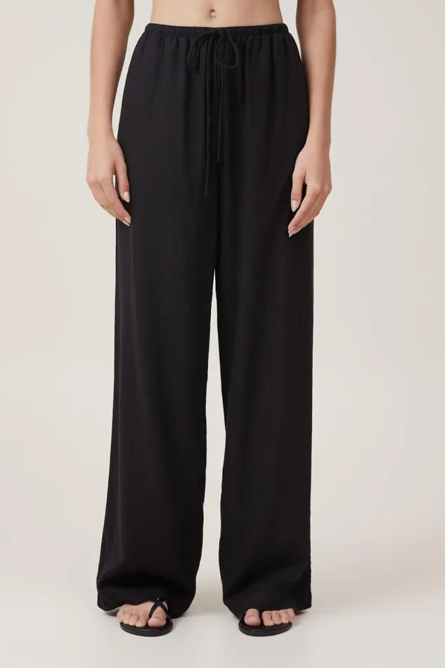Women Pants Cotton On Haven Wide Leg Pant Black