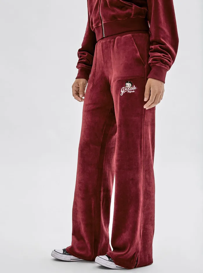 Women Pants GUESS Guess Originals X Betty Boop Vino Velour Pants Women Pants GUESS Guess Originals X Betty Boop Vino Velour Pants