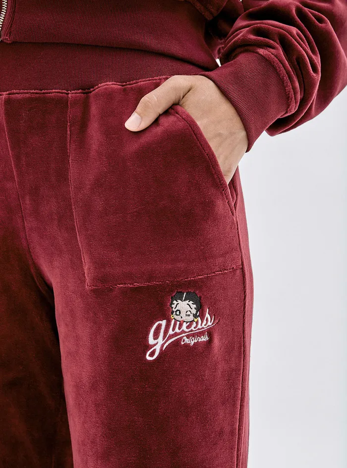 Women Pants GUESS Guess Originals X Betty Boop Vino Velour Pants Women Pants GUESS Guess Originals X Betty Boop Vino Velour Pants