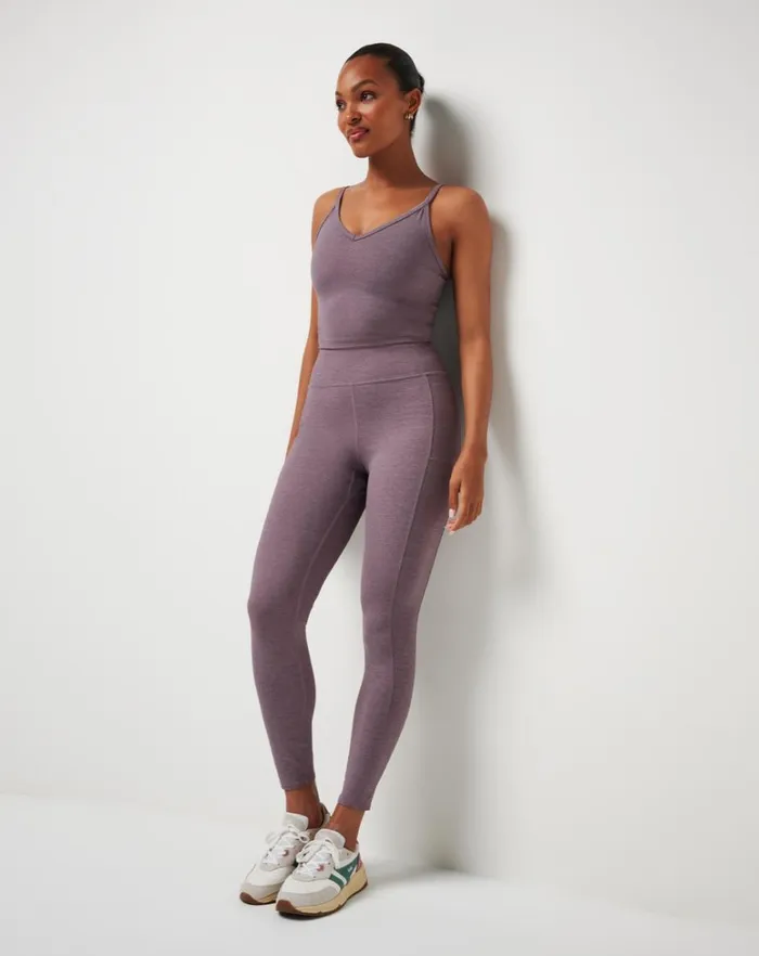 Women Pants TravisMathew WHERE IT COUNTS LEGGING Heather Moonscape