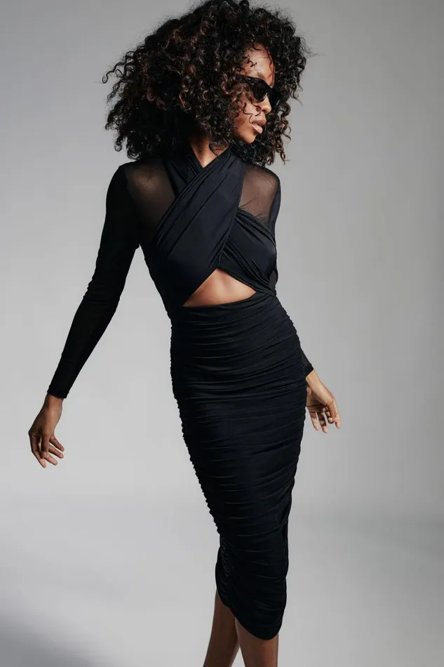 Women Party Dresses Bardot Aliyah Dress In Black Black