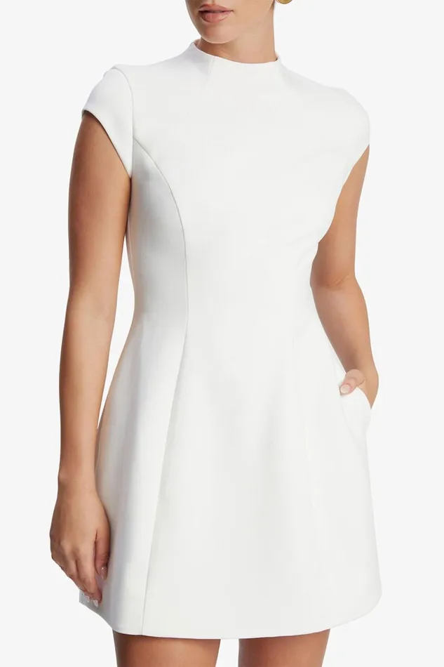 Women Party Dresses Bardot Delphi Hourglass Mini Dress In Orchid White Orchid White Women Party Dresses Bardot Delphi Hourglass Mini Dress In Orchid White Orchid White