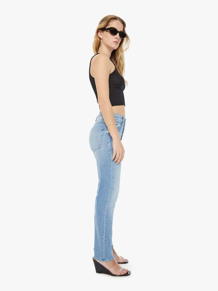 Women Petites Mother Denim PETITES The Lil039 Tomcat Skimp Blue