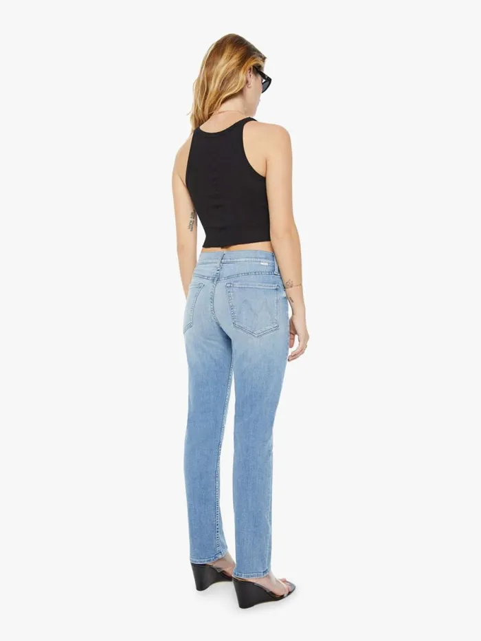 Women Petites Mother Denim PETITES The Lil039 Tomcat Skimp Blue