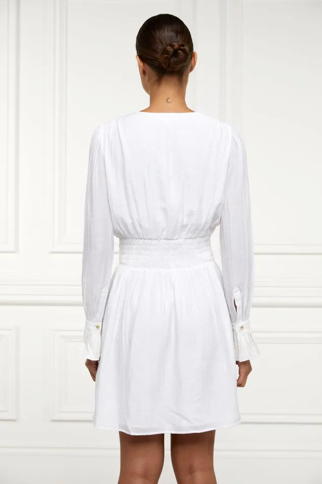 Women Phoebe VNeck Mini Dress White Holland Cooper Dresses Women Phoebe VNeck Mini Dress White Holland Cooper Dresses