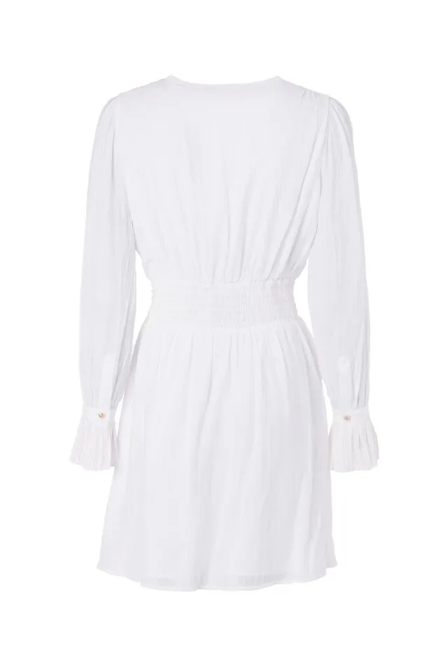 Women Phoebe VNeck Mini Dress White Holland Cooper Dresses Women Phoebe VNeck Mini Dress White Holland Cooper Dresses