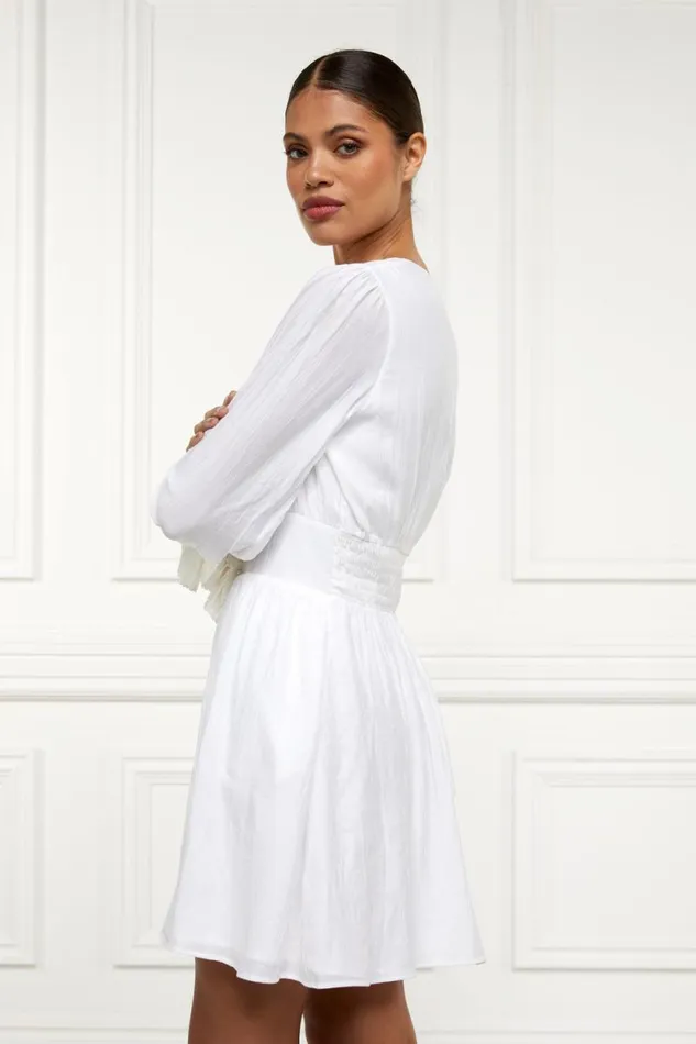 Women Phoebe VNeck Mini Dress White Holland Cooper Dresses Women Phoebe VNeck Mini Dress White Holland Cooper Dresses