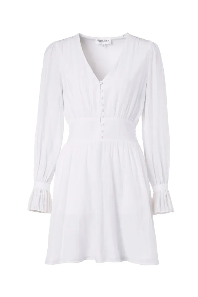 Women Phoebe VNeck Mini Dress White Holland Cooper Dresses Women Phoebe VNeck Mini Dress White Holland Cooper Dresses