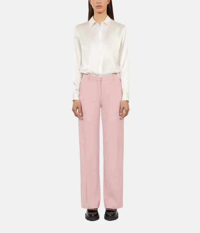 Women Pink Woolblend Suit Trousers THE KOOPLES Blazers and Suits